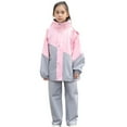 thumbnail image 1 of Combinaison de Pluie pour Enfants avec Capuche Sac à Dos Espace Légère Imperméable Réutilisable Filles Garçons Extérieur École Jeu, 1 of 8