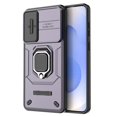 thumbnail image 4 of For Samsung Galaxy S25 Edge Case PC + TPU Kickstand Phone Protector with Lens Cover - Green, 4 of 5