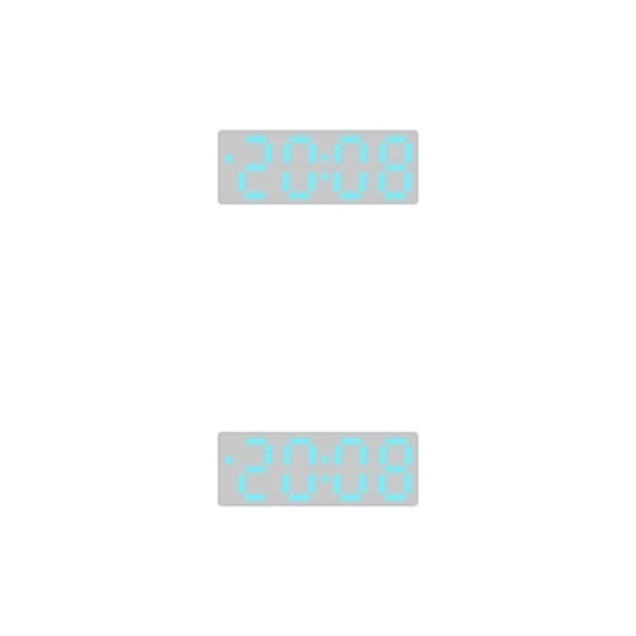 Bearachild Montaje de pared y escritorio versátil y práctico de doble ubicación para escritorio Números digitales coloridos Vibrante con 8017AzulLuz 2Conjunto