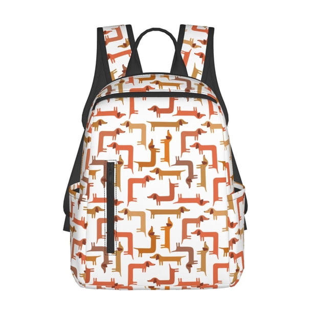 Balery Dachshund Dog Mochila Ligera para Hombres y Mujeres – Resistente y Impermeable, Ideal para la Escuela, el Trabajo, los Viajes y el Uso Diario