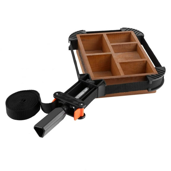 WALFRONT Multi-function Adjustable Corner Clamp Band Strap 4 Jaws Picture Frame Holder Woodworking Tool,Strap Clamp, Corner Clamp