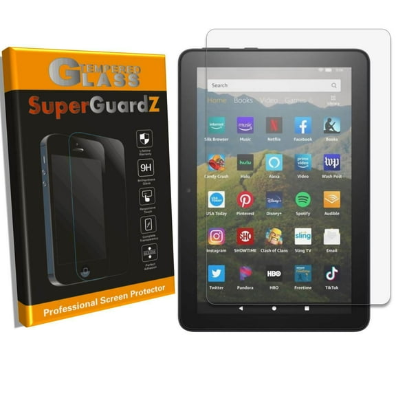 [2-Pack] For Amazon Fire HD 8 Kids (12th Gen, 2022) / Fire HD 8 (10th Gen, 2020) - SuperGuardZ Tempered Glass Screen Protector, Anti-Scratch