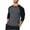 Gray, variant on Men's Casual Classic Vintage Long Sleeve Raglan Henley Shirts Baseball Active T-Shirt