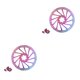thumbnail image 3 of Eigraketly Freno de disco de bicicleta, piezas ligeras para ciclismo, resistente al desgaste, Kit de rotores de actividad exterior de Metal resistente para Tipo 1 2piezas Eigraketly CBP489362, 3 of 5