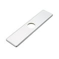 thumbnail image 1 of BWE Chrome Square 10 Inch Kitchen Sink Faucet Hole Cover Deck Plate Escutcheon, 1 of 4