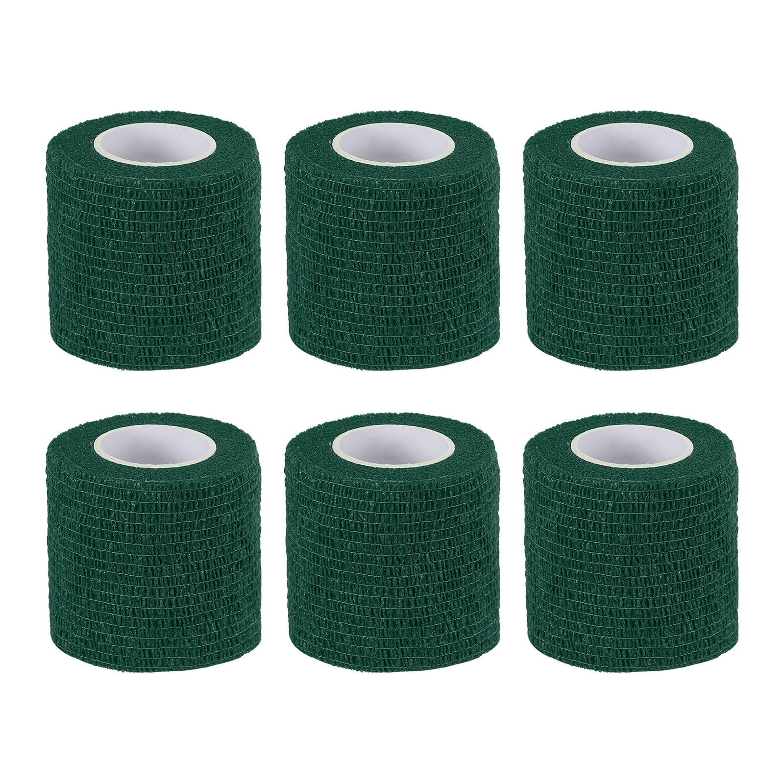 Uxcell Self Adhesive Bandage Wrap, Elastic Self Breathable Self Adherent Wrap Tape for Stretch Sports Wrist Ankle Dark Green