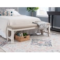 thumbnail image 4 of Powell Turino Distressed White Bench, 4 of 9