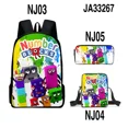 thumbnail image 1 of AFeng Game Peripheral Digital Building Blocks Numberblocks Backpack Shoulder Bag Pencil Case Backpack Anime Cartoon School Bag Mochila, 1 of 4