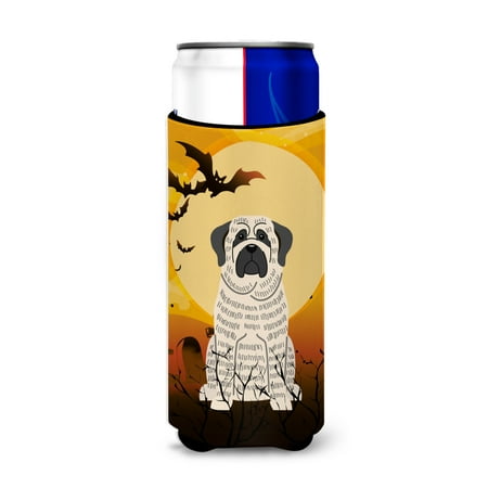 

Carolines Treasures BB4282MUK Halloween Mastiff Brindle White Michelob Ultra Hugger for slim cans Slim Can multicolor
