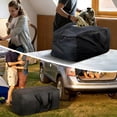 thumbnail image 4 of Lilixerw Extra Large Foldable Duffel Bag,Waterproof Oxford Storage Bag for Travel,Moving,Camping,Organization,Space Saving Design with Carry Handles,19.6x13.7x7.8 in,Black, 4 of 6