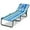 Blue,Green,Black, variant on Gymax 5-Position Lounge Chair Adjustable Beach Chaise w/ Face Cavity & Pillows Blue & Green