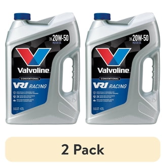 2 pack) Valvoline VR1 Racing SAE 20W-50 Conventional Motor Oil, 5
