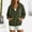 Army Green, variant on Womens Ribbed Corduroy Hoodie,Soft Henley Neck Pullover with Kangaroo Pocket,Casual Sweatshirt for Daily Wear