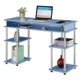thumbnail image 3 of Designs2Go No Tools Student Desk with Charging Station in Blue Wood Finish, 3 of 6