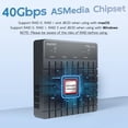thumbnail image 4 of Gabinete clonador NVMe MAIWO de 4 bahías USB4 de 40 Gbps, 4 of 7