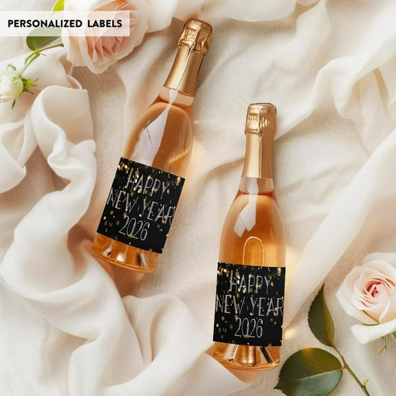 Koyal Wholesale 20Pcs New Years Eve Mini Champagne Bottles Stickers Great Gatsby