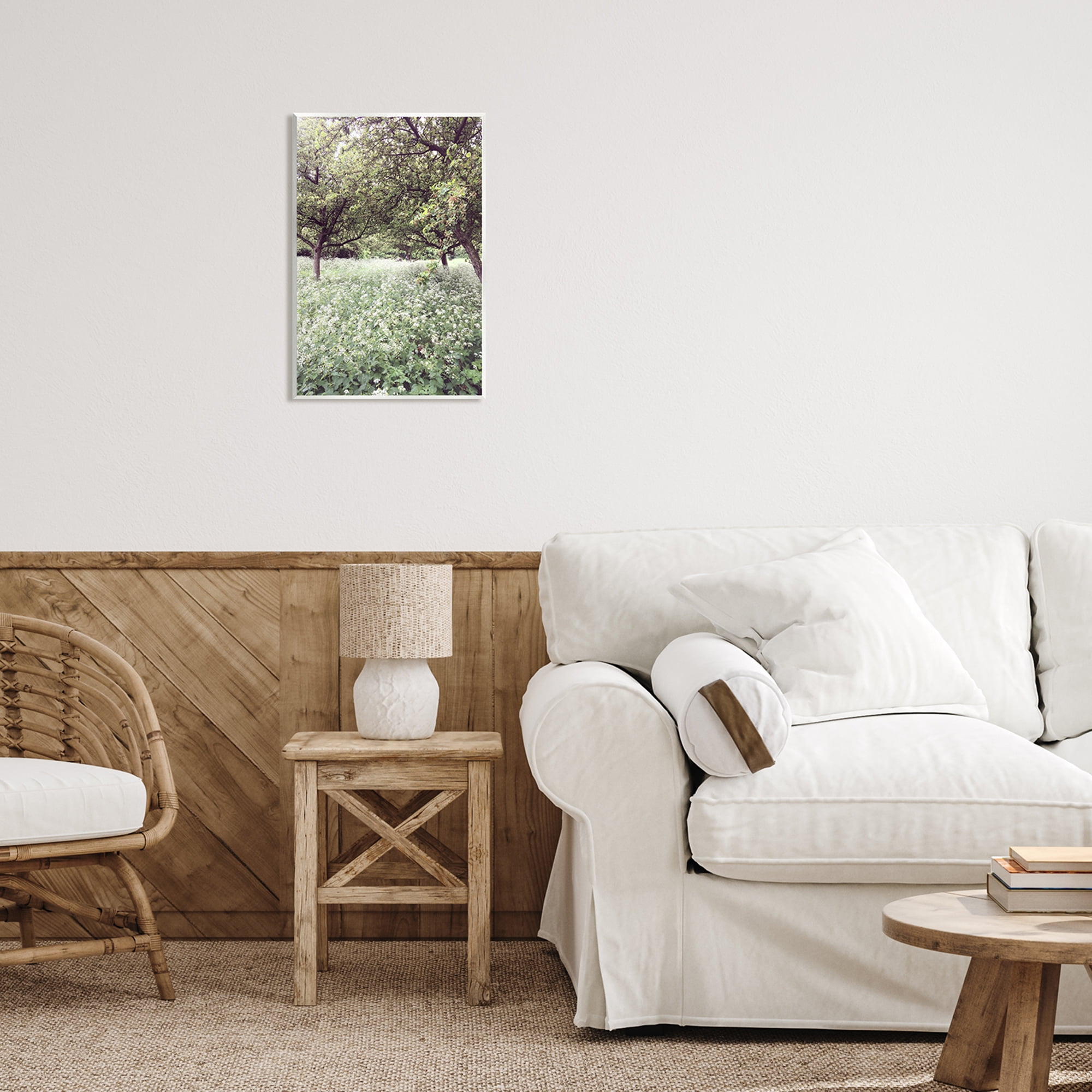 Stupell Industries Lush Meadow Trees Landscape Photography Unframed Art Print Wall Art, 13 x 19