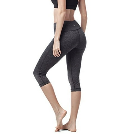 LAPASA Women's Yoga Capri Pants, Anti-Muffin Top High Waist, Hidden Pocket (Sports Short Leggings, Plus Size Av.)
