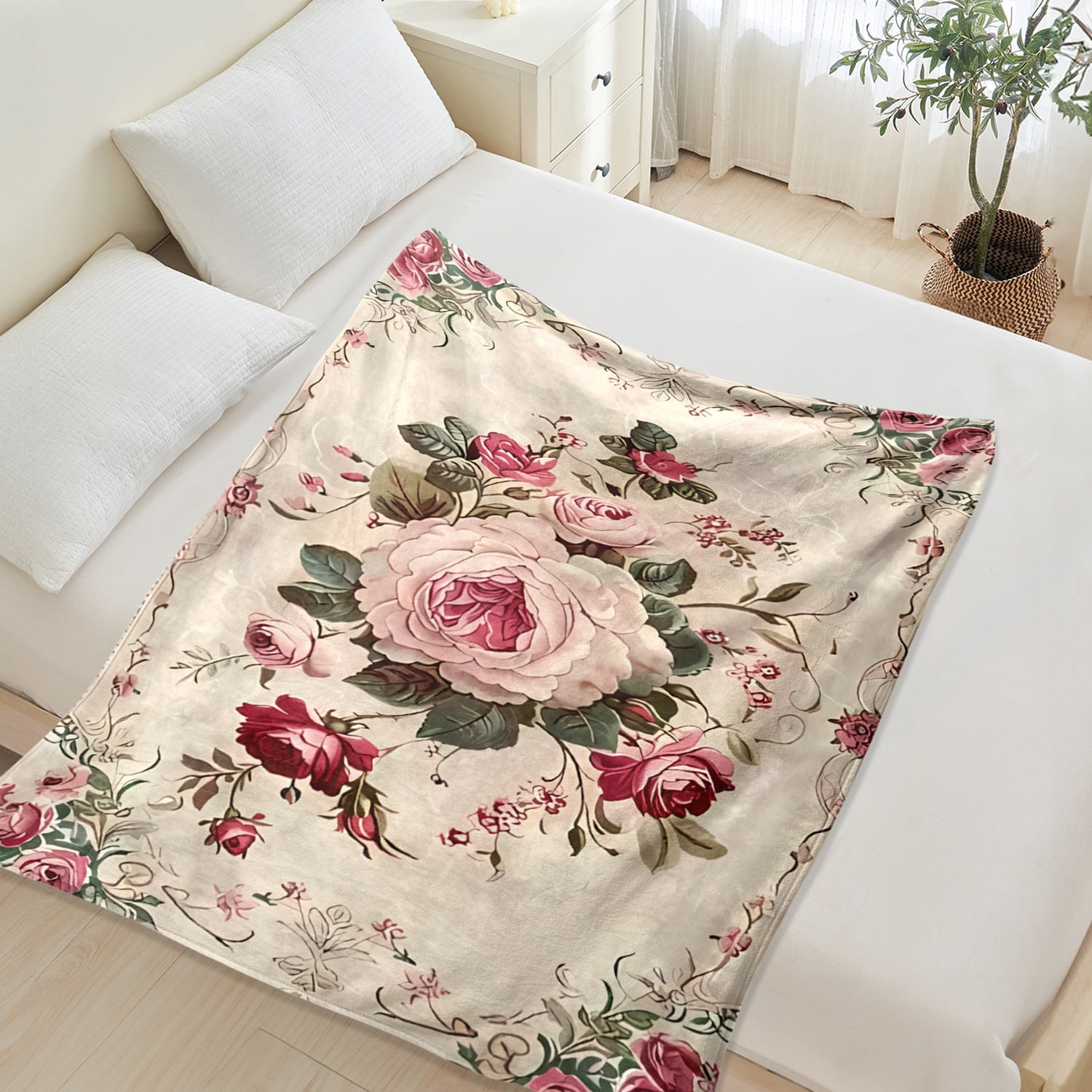 Custom Blanket, Flannel Fleece Blanket for Bed & Sofa - Soft Printed Throw Blanket, Fuzzy Blankets & Throws 60x80 Inches