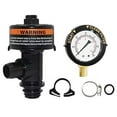 Manual Air Relief Valve for Pool Spa Filter with Pressure Gauge Plug O
