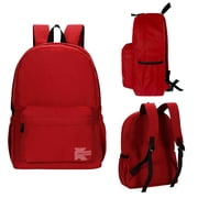 K-Cliffs Unisex Classic 18 Backpack Simple Student School Bag Lightweight Water Resistant Durable Daypack Red, Unisex