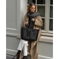 thumbnail image 2 of Laptop Tote Bag for Women, Leather Work Tote with Padded Laptop Compartment, Cup Holder, Office  Briefcase | Structured Shape, Padded Tech Pocket, Large Capacity, Built-ln Cup Holder, Water-Resistant, 2 of 6