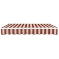 thumbnail image 4 of Awntech 24 Ft Maui Left Motorized Heavy Duty Patio Retractable Awning (288in x 9.25in x 120in), Burgundy/Tan Stripe, 4 of 8