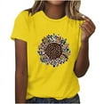 thumbnail image 3 of Birdeem Womens Casual Print Pullover Round Neck Short Sleeved Top, 3 of 9