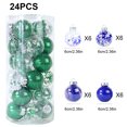 thumbnail image 3 of TureClos Christmas Hanging Ball Ornaments, 24Pcs Red White Christmas Ornaments Shatterproof for Xmas Party Holiday Wedding Decoration, 3 of 5