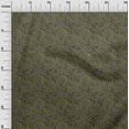 thumbnail image 3 of oneOone Cotton Cambric Gamboge Yellow Fabric Asian Paisley Block Craft Projects Decor Fabric Printed By The Yard 42 Inch Wide, 3 of 4