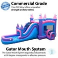 thumbnail image 2 of TentandTable Mega Inflatable Water Slide Bounce House Combo with Blower, Pink, 2 of 8