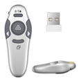 thumbnail image 1 of Control remoto inalámbrico Presentation Clicker QUI USB plateado con alcance de 100 m, 1 of 6