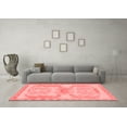 thumbnail image 3 of Ahgly Company Machine Washable Indoor Rectangle Abstract Red Modern Area Rugs, 8' x 10', 3 of 4