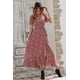 thumbnail image 3 of Vestido Maxi Bohemio Floral con Cruzado y Escote en V Grande PRETTYGARDEN, 3 of 8