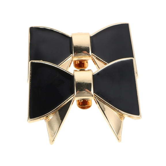 FRCOLOR 2pcs Zinc Alloy Bowknot Shoe Clips For Women Removable Shoe Buckles For High Heels Shoe Accessories Shoe Decorative Clips Shoe Embellishments