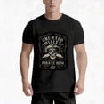thumbnail image 6 of [Vintage Men's T-Shirt] Black Vintage-Inspired Men's Graphic T-Shirt | "One-Eyed Willy's Pirate Rum" Casual Short Sleeve Tee with Skull & Crossbones,, Machine Washable | Perfect Summer Gift for Him, 6 of 7