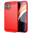 thumbnail image 1 of PANDACO Red Brushed Metal Case for iPhone 12 Mini, 1 of 4