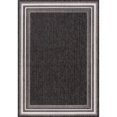 thumbnail image 2 of JONATHAN Y TSN210B-3 Lido Traditional Casual Pinstripe Border Dark Gray/Ivory 3 ft. x 5 ft. Indoor/Outdoor Area Rug, 2 of 10