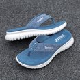 thumbnail image 3 of Likrtyny Chanclas para Mujer Sandalias Cuña Informales Tanga para Verano (38 Azul Claro), 3 of 9