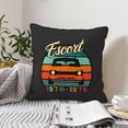 thumbnail image 2 of Velvet Decorative Throw Pillow Covers Set of 2, Soft Square Cushion Cover with Invisible Zipper Retro 70s Car Printing, 18"x18", 2 of 7