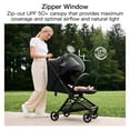 thumbnail image 6 of Gromast Travel Stroller for Airplane, Ultra Compact & Lightweight – Only 9.9 lbs, Portable Infant Toddler Baby Stroller, w/ UPF 50+ Canopy - Black, 6 of 10