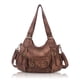 thumbnail image 1 of Bolso de mano Angel Barcelo Fashion Hobo de piel sintética marrón para mujer, 1 of 7