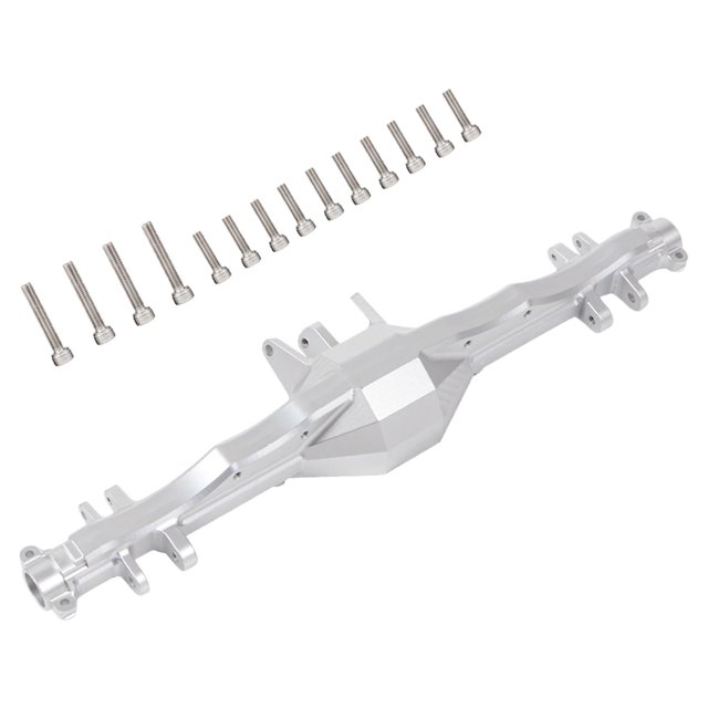 Actualizaciones de piezas de repuesto del eje trasero de aleación de aluminio para Udr 1/7 RC Desert Truck Accs Eje trasero plateado perfke eje trasero delantero del coche rc