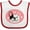 White and Red, variant on Inktastic French Bulldog Dog Girls Baby Bib