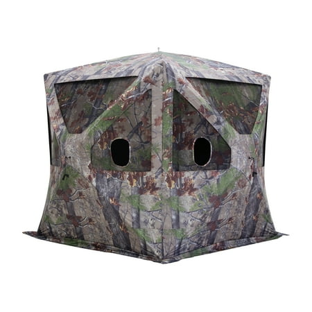UPC: 0012642002557 | Barronett Blinds® Big Cat™ Portable Hub Blind 3-Person Bloodtrail® Backwoods BC350BW