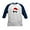Navy/White, variant on - Cool Santa Claus Kids Baseball Jersey - Kids Cotton Baseball Jersey, 3/4 Sleeve Shirt