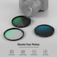 thumbnail image 2 of Kit de filtros de lentes NEEWER UV/CPL/ND4 72 mm con estuche de almacenamiento, 2 of 8