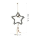 thumbnail image 3 of LanSuare Christmas Fluffy Star Hanging Ornaments, Five Point Star Xmas Tree Pendant, Suitable for Porch, Wall, Indoor Home Decor, Front Entry, Christmas Tree Decor, 3 of 6