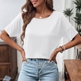 thumbnail image 3 of Hilenly Backless Yoga Tops for Womens Criss Cross Open Back T Shirts Short Sleeve Athletic Shirt Summer Workout Tee, 3 of 6