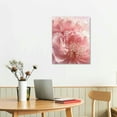 thumbnail image 3 of PIKWEEK BACKYMRART Modern Flower Art Prints Pink Peony Poster Light Pink Rose Wall Art Peony Roses Art Canvas Painting Girls Bedroom Decor Flowers Canvas Wall Art for Living Room Decor, 3 of 5